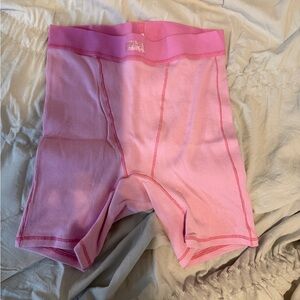 bubblegum pink skims cotton rib boxer